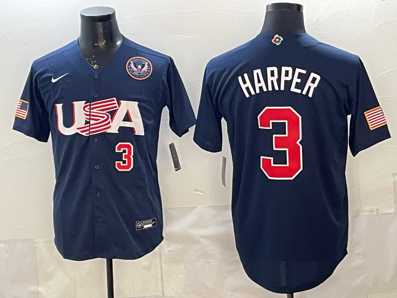 Men 2026 World cup blue MLB Nike jersey 0010